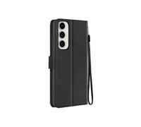 Avizar Étui pour Samsung Galaxy S24 FE Dragonne Clapet Support Portefeuille Noir