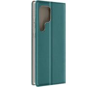 Étui pour Samsung Galaxy S24 Ultra - AVIZAR - Portefeuille Fonction Support - Vert - Rabat - Coque Semi-rigide