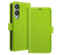 Étui pour Samsung Galaxy S25 Edge Clapet Portefeuille Support Mayaxess Vert