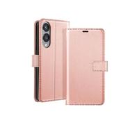 Etui pour Samsung Galaxy S25 Edge Clapet Portefeuille Support Rose champagne