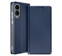 Dux Ducis Étui clapet pour Samsung Galaxy S25 Edge – Support vidéo – Bleu nuit