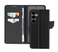 Étui Portefeuille - Samsung - Galaxy S25 Plus - Cuir Saffiano - Protection intégrale - Noir