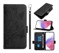 Étui pour Samsung Galaxy S25 Portefeuille Étui, Rétro 3D Pattern Design Coque PU Cuir Flip Housse Cover Case Wallet Coque pour Samsung Galaxy S25-Noir