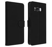 Étui pour Samsung Galaxy S8 Housse Intégrale Porte-carte Fonction Support Noir