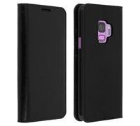 Étui pour Samsung Galaxy S9 Housse Cuir Clapet Portefeuille Fonction Support Noir