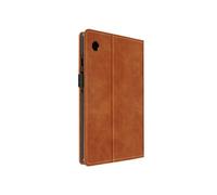 Housse Tablette AVIZAR Etui pour Samsung Galaxy Tab A9 Portefeuille Multi-compartiment Support Vidéo Marron