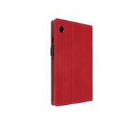 Etui pour Samsung Galaxy Tab A9 Portefeuille Multi-compartiment Support Vidéo Rouge