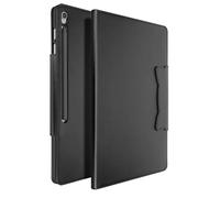 Étui pour Samsung Galaxy Tab S10 FE Plus - Noir - Support Vidéo - Porte-Cartes - Protection Complète