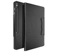 Étui pour Samsung Galaxy Tab S10 FE Plus - Noir - Support Vidéo - Porte-Cartes - Protection Complète