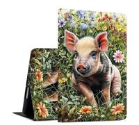 Étui pour Samsung Galaxy Tab S11 (2025) 11" fin en cuir PU avec support de visionnage multi-angle avec fonction veille/réveil automatique pour Samsung Tab S11 5G SM-X730/SM-X736B, fleur sauvage de