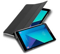 Cadorabo Coque Tablette pour Samsung Galaxy Tab S3 (9.7" Zoll) SM-T820N / T825N en Noir Satin - Housse Protection Très Fine en Similicuir en Style Livre avec Auto Wake Up et Stand Horizontal