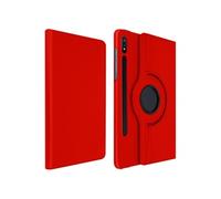 Avizar Étui Samsung Galaxy Tab S7 11.0 et Tab S8 Support rotatif 360° Rouge