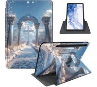 Étui pour Samsung Galaxy Tab S8 2022/S7 2020 11", rotation à 360°, support en cuir PU avec fonction veille/réveil automatique, dos en TPU résistant aux chocs, chemin d'arche