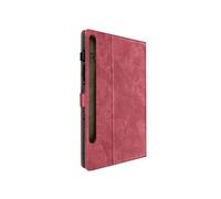 Etui pour Samsung Galaxy Tab S9 et Tab S9 FE Porte-cartes Support Vidéo Rouge