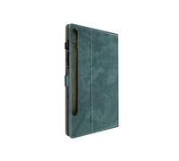 Etui pour Samsung Galaxy Tab S9 et Tab S9 FE et Tab S10 FE Porte-cartes Support Vidéo Vert