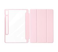 Dux Ducis Étui pour Samsung Tab S9 FE Plus Toby - Support clavier et vidéo Rose