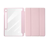 Housse Tablette Dux Ducis Etui pour Samsung Galaxy Tab S9 FE Support Clavier Vidéo Rose