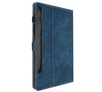 Étui pour Samsung Galaxy Tab S9 / Tab S9 FE, compartiments et fonction stand, bleu foncé