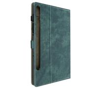 Étui pour Samsung Galaxy Tab S9 / Tab S9 FE, compartiments et fonction stand, bleu-vert