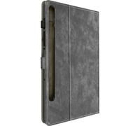 Étui pour Samsung Galaxy Tab S9 / Tab S9 FE, compartiments et fonction stand, gris