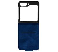 Etui pour Samsung Galaxy Z Flip 5 Clapet Vertical Porte-Carte Anti-RFID Bleu
