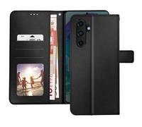 Etui pour Samsung M55 Design Vintage Clapet Portefeuille Support Vidéo Noir