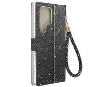 Étui pour Samsung S23 Ultra Pailleté Disco Portefeuille Support