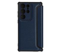 Etui pour Samsung Galaxy S23 Ultra Porte-carte Coins Renforces Razor Book bleu nuit