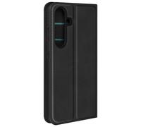 Avizar Étui pour Samsung S24 et S25 Clapet portefeuille Support vidéo Noir