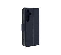 Etui pour Samsung S24 et S25 Portefeuille et Support Vidéo Bleu nuit