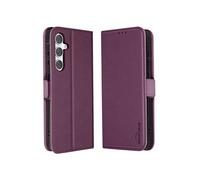 Etui pour Samsung S24 FE Clapet Portefeuille Double Fermoir Aimanté Violet