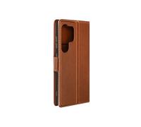 Etui pour Samsung S24 Ultra Portefeuille Support Rabat magnétique Marron