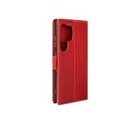Etui pour Samsung S24 Ultra Portefeuille Support Rabat magnétique Rouge