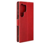 Etui pour Samsung S24 Ultra Portefeuille Support Rabat magnétique Rouge