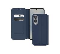 Avizar Étui pour Samsung S25 Edge Clapet Porte-Cartes et Support Vidéo Bleu nuit