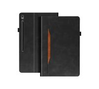 Etui pour Samsung Tab S10 FE Plus Clapet Portefeuille Support Vidéo Noir