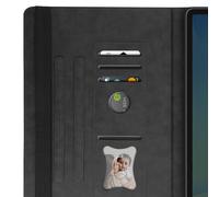 Etui pour Samsung Tab S10 FE Plus Clapet Portefeuille Support Vidéo Noir