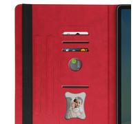 Étui pour Samsung Tab S10 FE Plus Clapet Portefeuille Support Vidéo Rouge