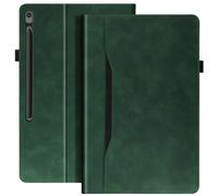 Étui pour Samsung Tab S10 FE Plus Clapet Portefeuille Support Vidéo Vert foncé