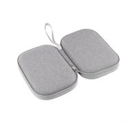 Étui pour saxophone clarinette - Coque rigide en EVA pour 20 anches - Boîte de rangement résistante à l'humidité avec poche en maille - Accessoire de musicien portable gris 180 x 130 mm
