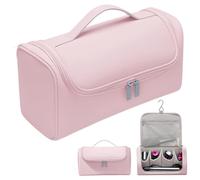 Étui pour sèche-cheveux 31, 5 x 14 x 16, 5 cm sac en PU avec crochet trousse de maquillage étanche et portable organiseur d'accessoires pour la maison et le magasin.