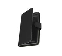 Étui pour Smartphone 4,81 à 5,3 Pouces Tissu Denim Portefeuille Coulissant Noir