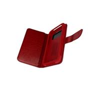 Étui pour Smartphone 5,3 à 5,5'' Portefeuille Multi-rangements Caméra Slide Bordeaux