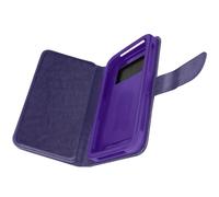 Étui pour Smartphone 5,3 à 5,5'' Portefeuille Multi-rangements Caméra Slide Violet