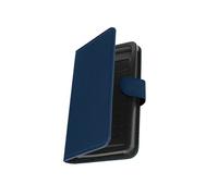 Etui pour Smartphone 5,31 à 5,8 Pouces Tissu Denim Portefeuille Coulissant Bleu nuit