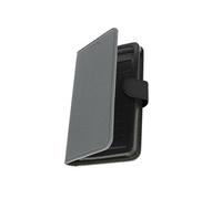 Etui pour Smartphone 5,31 à 5,8 Pouces Tissu Denim Portefeuille Coulissant Gris
