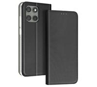 Avizar Étui pour Motorola Edge 60 Pro Texturé Strié avec Porte-cartes Noir