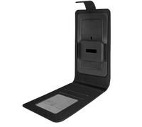 Étui pour Smartphone Universel Clapet Vertical Portefeuille Taille M Noir