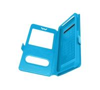 Etui Smartphone Universel Taille 3XL 2 Fenêtres bleu turquoise