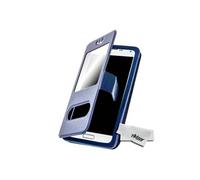 Etui pour Smartphone Universel Taille XXL Fenêtres D'affichage, Décrochage Bleu nuit